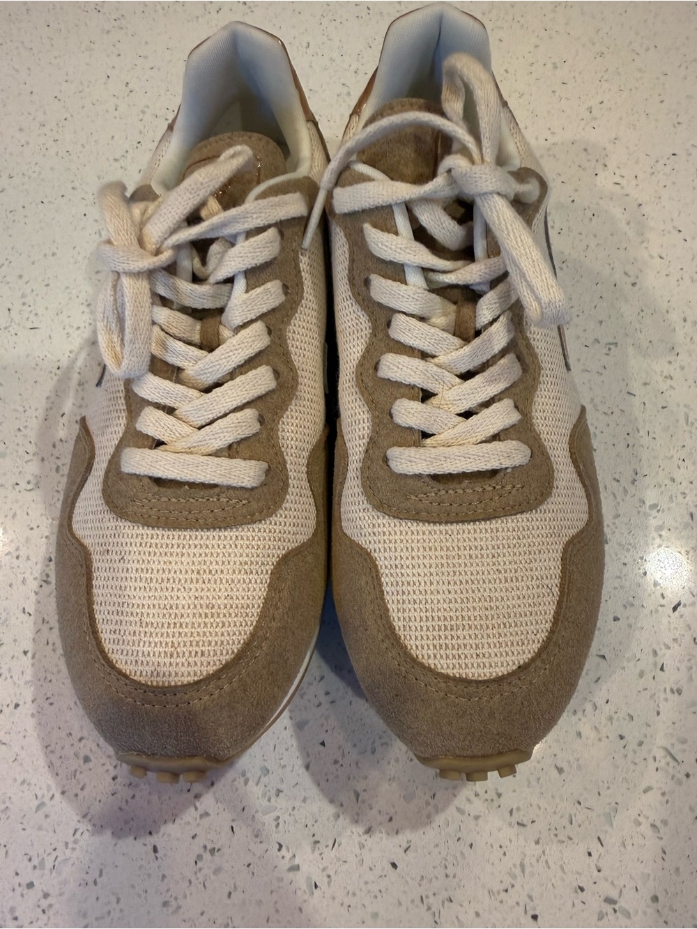 Veja Women's Beige and Tan Athletic Sneakers